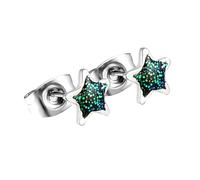 Fun Cartoon Star Earrings Ear Studs Stainless Steel Texture Jewelry Fashion Pin Suitable For Daily Party Use Women Jewelry
