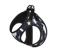 Fun Cat Astronaut Print Harness Leash Set For Cats And Dogs, Reflective Adjustable, Soft Breathable Mesh Vest With Escape-Proof Lead, For Small Pets And Kitten Puppies