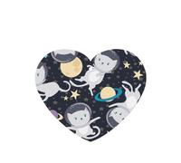Fun Cat Astronaut Printing 10 Pcs Car Air Freshener Fragrant Sheets,Car Hanging Accessories With Strings For Decor