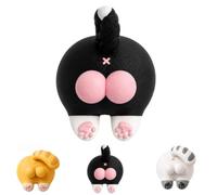 Fun Cat Butt Light Switch Cover, 3D Printed Cat Butt Double Rocker Switch Cover, Suitable for Home Decor in Bedrooms, Dormitories, Bathrooms, Kitchens, etc.