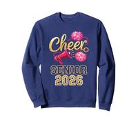 Fun CHEER SENIOR 2026 Jump Camp Seniors Pompom Captain Crew Sweatshirt