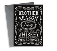 Fun Christmas Card - Brother - Jack Daniels Whiskey