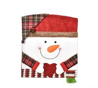 Fun Christmas Decoration Chair Covers Bring Cuteness to Your Home During the Festive Season (Snowman)