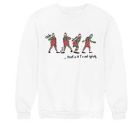Fun Christmas Jumper for Adults, Teens & Kids - That's it I'm Not Going Sweatshirt Front and Back Print Movie Sweater for Xmas Party Christmas Day Outfit Festive Sassy Slogan Secret Santa - 3XL White