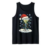 Fun Christmas Lights Wrapped On Dirty Dry Martini Lover Tank Top