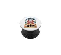 Fun Coastal Crab Design If Crabby Return To Beach Crab PopSockets Adhesive PopGrip