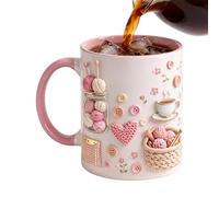 Fun Coffee Mugs, high-Performance, Stylish, Portable, - Lightweight 350ml Aesthetic Yarn Art, Drinkware Novelty Water Mug, Cups Women Mom Friend Sister | Multipurpose Outdoor Indoor Utility