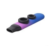 Fun Color Gradient Kazoo Mouth Flute A Great Choice for Novices at Social Gatherings and Events (violet double film)
