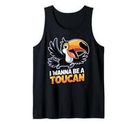 Fun Colorful Elegant Nice Flora Playful Jungle Great Toucan Tank Top