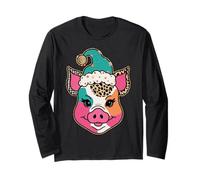 Fun Colorful Pig Life for Animal Lovers Long Sleeve T-Shirt