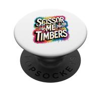 Fun Colorful Scissor Me Timbers Pirate PopSockets Adhesive PopGrip