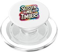 Fun Colorful Scissor Me Timbers Pirate PopSockets PopGrip for MagSafe
