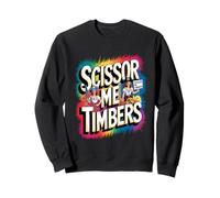 Fun Colorful Scissor Me Timbers Pirate Sweatshirt