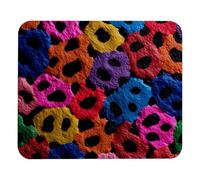Fun Colorful Spots Mousemat Durable Mousepad With Stitched Edges Mouse Pad For Gaming Computer Laptop 25X30Cm
