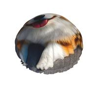 Fun Corgi Butt Brown shower cap with double layer, holds your hair well whether it is showering or bathing.
