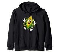 Fun Corn On The Cob Cool Vegetable Lover Farmer Zip Hoodie