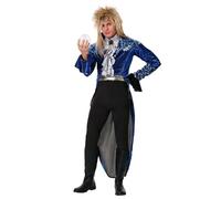 Fun Costumes Adult Deluxe Jareth Costume Labyrinth Cosplay Goblin King Costume Large Black