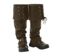 Fun Costumes Adult Pirate Boot Covers Deluxe Vinyl Costume Accessory for Buccaneer, Swashbuckler, or Cosplay Ensembles