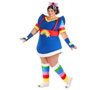 Fun Costumes Adult Plus Size Rainbow Brite Costume Women's Rainbow Brite Costume 1X