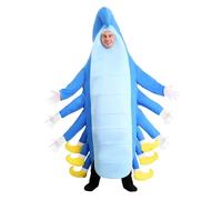Fun Costumes Adult's Blue Caterpillar Fancy Dress Costume Standard
