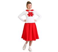 Fun Costumes Grease Rydell High Cheerleader Costume for Women Officially Licensed Movie Outfit