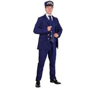 Fun Costumes North Pole Train Conductor Costume for Adults - All-in-One Uniform Outfit Set - Authentic Look