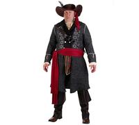 Fun Costumes Plus Size Blackbeard Pirate Costume Blackbeard Costume for Men 3X