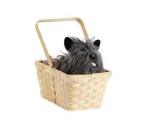 Fun Costumes Toto in a Handbag Basket Accessory | Wonderful Wizard of Oz Accessories, Storybook Terrier Dog In Wicker Basket Standard