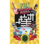 FUN CROSSWORD PUZZLE|55 PUZZLES, 6x9 inches| BEAUTIFUL FRONT AND BACK COVER| FUN PUZZLE BOOK|LARGE PRINT|THEMED PUZZLE BOOK: PERFECT GIFT FOR ADULTS, ... AND BRAIN EXERCISE (MINDFULLNESS PUZZLES)
