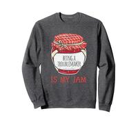 Fun Cute Trouble Making Being A Troublemaker Meme Sweatshirt, Adult Unisex, Dark Heather Grey, Small