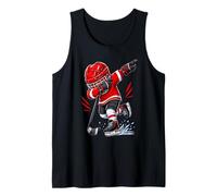 Fun Dabbing Ice Hockey Player Cool Stylish Dab Dance Tank Top