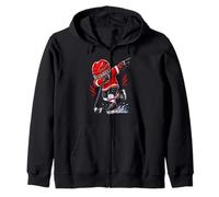Fun Dabbing Ice Hockey Player Cool Stylish Dab Dance Zip Hoodie