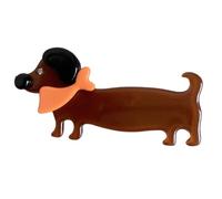 Fun Dachshund Hair Clip For Women Girl Fashionable Acetate Hair Clip Hair Styling Tool Decorative Side Clip For Student
