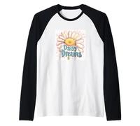 Fun Daisy Dreams in Summer Style Raglan Baseball Tee