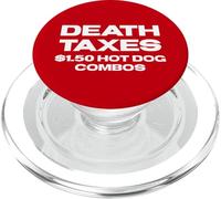 Fun Death, Taxes, $1.50 Hot Dog Combos Box Store Food PopSockets PopGrip for MagSafe