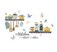 Fun Decor with Kitchen Wall Stickers Featuring Cook Utensils Perfect for Various Environments (MS1634)