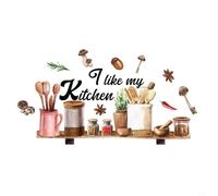 Fun Decor with Kitchen Wall Stickers Featuring Cook Utensils Perfect for Various Environments (MS2167)