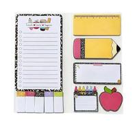 Fun Designed Message Transfer Gift Set with Removable Labels, Removable Sticker, Unique Shaped Record for Back to School at Home