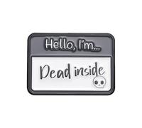 Fun Dialog Enamel Brooch Pins - Express Your Mood with Humor, S, Metal, metal