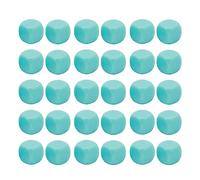 Fun Dice Set 30PCS DIY Puzzle Round Corner 6 Sided Dice for Board Games Math Learning Plastic Material 16x16x16mm (Light Blue)