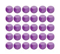 Fun Dice Set 30PCS DIY Puzzle Round Corner 6 Sided Dice for Board Games Math Learning Plastic Material 16x16x16mm (Violet)