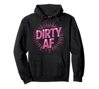Fun DIRTY AF Mud Run Girls Mudding Dirt Bike Squad Mom Muddy Pullover Hoodie