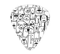 Fun Dog And Sheep Guitar Plectrums 12 Pieces For Ukulele Bass Instrument Accessories