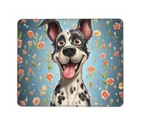 Fun Dogs Mouse Pad with Anti-fray Stitching, Waterproof Gaming Mouse Mat for Women Men Non-Slip Rubber Base Computer Mousepad for Laptop Office Desk Accessories 10 x 12 inch