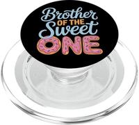 Fun Donut Brother Of The Sweet One Birthday Bash PopSockets PopGrip for MagSafe
