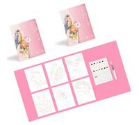 Fun Doodling Painting Book for Children Adult Art Drawing Sketching Includes 12 Color Watercolor Paint Water Brush Pen Relaxation