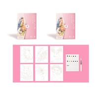 Fun Doodling Painting Book Includes 12 Color Watercolor Paint and Water Brush Pen for Kid Adult Art Drawing Sketching Stress