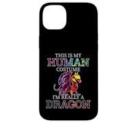 Fun Dragons Humor This Is My Human Costume Halloween Dragon Case for iPhone 14 Plus