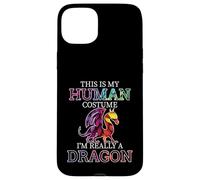 Fun Dragons Humor This Is My Human Costume Halloween Dragon Case for iPhone 15 Plus
