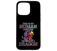 Fun Dragons Humor This Is My Human Costume Halloween Dragon Case for iPhone 15 Pro Max